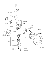 517503D000-HUB ASSY-FR WHEEL