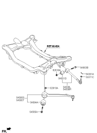 545002M500-LATERAL ARM ASSY-FRONT,LH