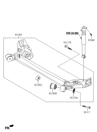 55100C9000-TORSION AXLE COMPLETE