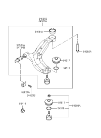 545002C002-ARM COMPLETE-LWR LH