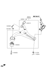 545000C000-ARM COMPLETE-LWR LH