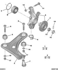 3307A0-WHEEL HUB-FR-W212 /W218