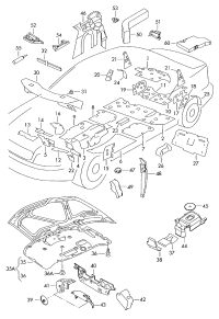 3B0864235A-Insulator, fender
