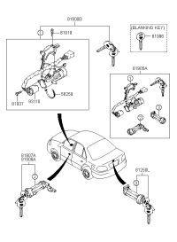 8125022F00-LOCK ASSY TRUNK