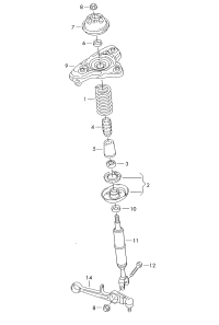 L8E0413031CF-SHOCK ABSORBER-FRRH-VW-TOUREG