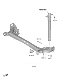 55100Q7000-TORSION AXLE COMPLETE