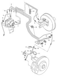 L5QD614739J-Tube, from master cylinder to hydraulic unit