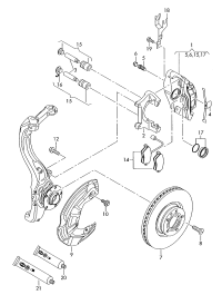 8E0615123B-Housing assy-caliper