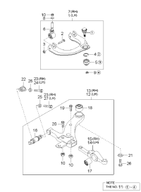 544103F100-ARM ASSY-FR UPR LH