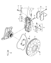 8E0615437-Brake pad wear indicator