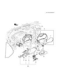 13409819-Switch assy-ignition & start (black)