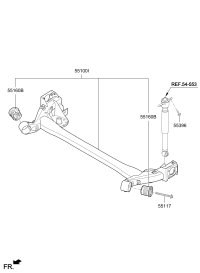 TORSION AXLE COMPLETE