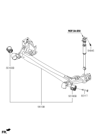 55100J4000-TORSION AXLE COMPLETE