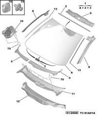 9676794280-GLASS WINDSHIELD