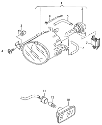 8E0941699C-Halogen fog lamp
