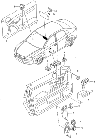 8E0959851D-Switch, power window regulator