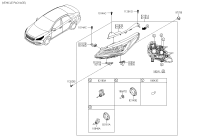 92141C3010-Bracket (r), headlamp
