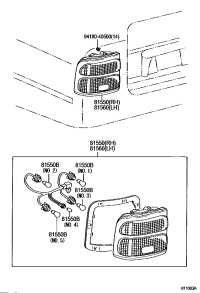 815500S020-LAMP ASSY, REAR COMBINATION, RH
