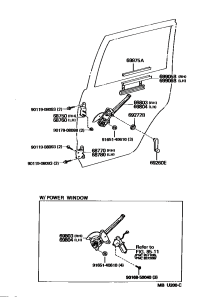 6878035010-HINGE ASSY, RR DOOR