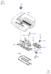 DS7G6584AB-GASKET,HEAD COVER
