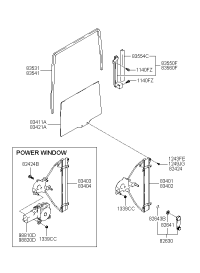 8340117000-REGULATOR ASSY-RR DR WDO LH