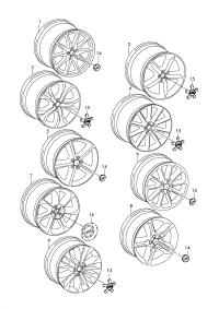 8J0601025CJ-Aluminium alloy rim