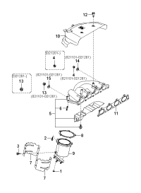 2852133020-GASKET,EXHAUST MANIF