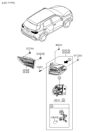 92404S6000-LAMP-RRCOMB RH IN SI