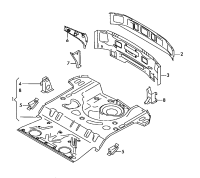 8J0813331C-Reinforcement, front end plate