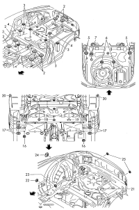 8J0810967-Bumper kit-rear lamp