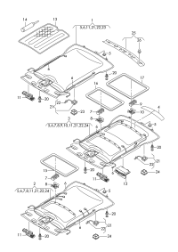 4H4867505K-Molding headlining