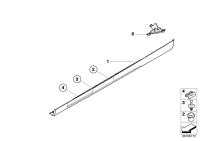 51718211943-Moulding, rocker, rh/lh