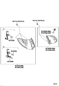 81560YK020-LAMP ASSY, REAR COMBINATION, LH