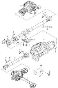 7L0521101D-PORSCHE CAYENNE CARDAN SHAFT