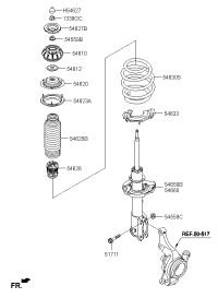 54611H5000-Insulator assy-strut