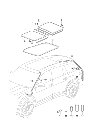 3CG877055A-Lid, sliding glass roof