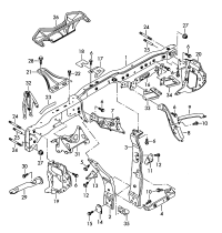 8J1858045-Member, instrument panel cross