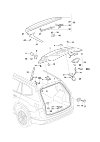 3CG827025G-Cover, rr. hatch