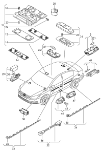 1K0947106H-Lamp unit: