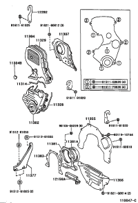1130374050-COVER, TIMING CHAIN OR BELT, NO.2