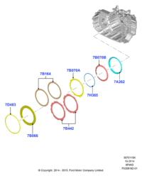 F2GZ7B070A-SPRING-RETURN,REAR BRAKE SHOE