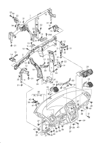 5K1857017E-Member, instrument panel cross