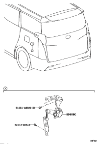 8940858010-SENSOR SUB-ASSY, HEIGHT CONTROL, REAR LH