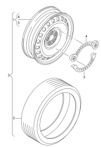 8K0601027D-Wheel assy-compact emergency wheel: