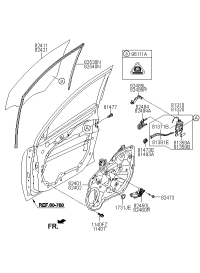 813102P000-LATCH ASSY-FRONT DOOR,LH