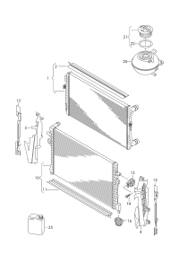 L5KD121251B-RADIATOR VW-BORA/AUDI/SKODA