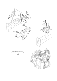 5QA199555F-Mounting, transaxle