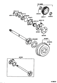 9036340072-BEARING (FOR FRONT AXLE HUB INNER),RH/LH
