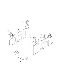 8K0857552AF9T0-S/visor, with mirror and cover linen beige