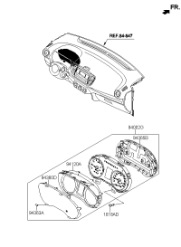 94003H7000-CLUSTER ASSY-INSTRUMENT